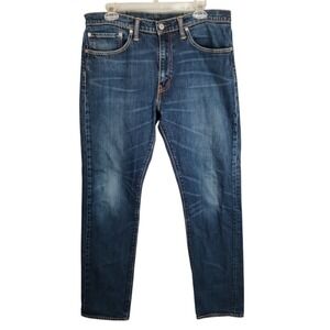 Levi's 508 Regular Taper Jeans Mens 34x32 (Fits 34x31) Blue Medium Wash Stretch